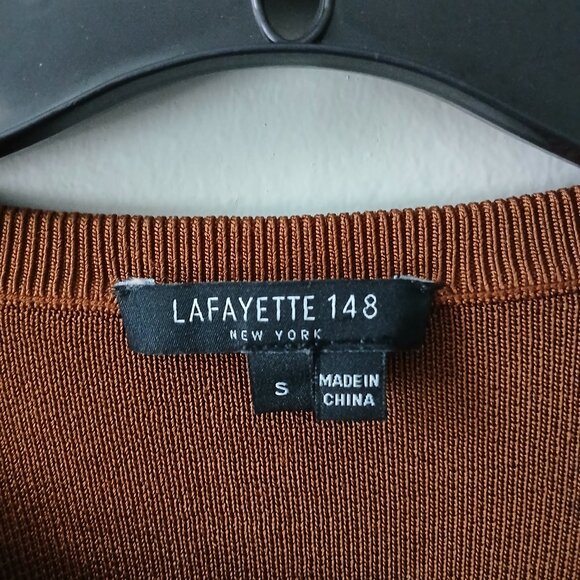 Lafayette 148 New York Women's Cardigan Button Long Sleeve Brown Size Small - Picture 5 of 11